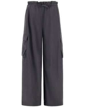 Herno Drawstring Cargo Trousers - Blue