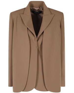 FEDERICA TOSI Peak-Lapels Blazer - Brown