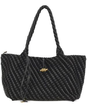 Gianni Chiarini Aurelie Woven Shoulder Bag - Black