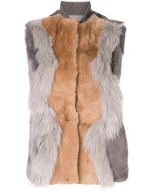 Lorena Antoniazzi Wool Blend Gilet - Brown