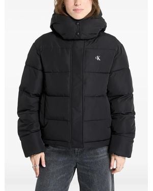 Calvin Klein Hooded Puffer Jacket - Black