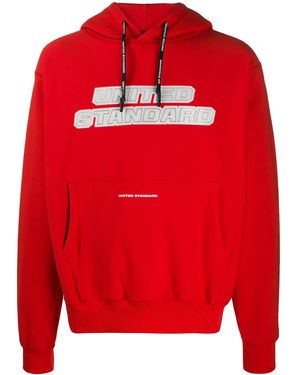 United Standard Felpa Con Stampa - Rosso