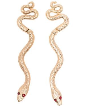 BLAKLACE Snake Earrings - Metallic
