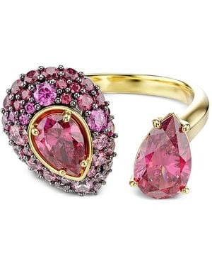 Swarovski Sublima Crystal-Embellished Open Ring - Pink