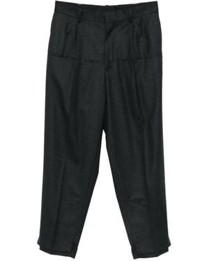 Undercover Pleated Tapered Trousers - Black