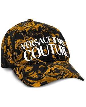 Versace Jeans Couture Cappello Da Baseball Con Stampa Barocca - Nero
