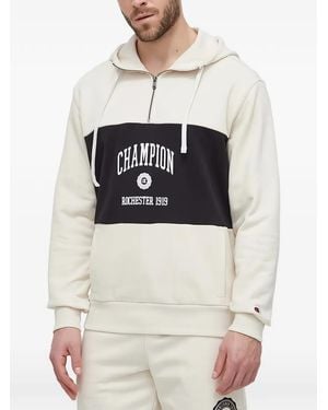 Champion Block Hooded Sweatshirt - Grey