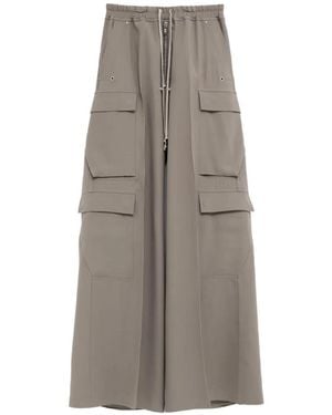 Rick Owens Wide-Leg Cargo Trousers - Grey