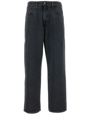 Levi's Pinstripe Wide-Leg Jeans - Blue