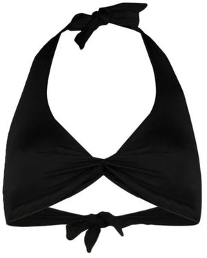Fisico Twist Triangle Halterneck Bra - Black
