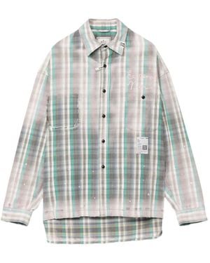 Maison Mihara Yasuhiro Vintage Like Check Shirt - White