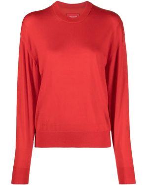 Zadig & Voltaire Emma Cut-Out-Sleeves Wool Jumper - Red