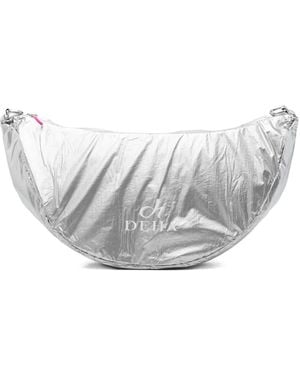 Deha Metallic Crossbody Bag - White