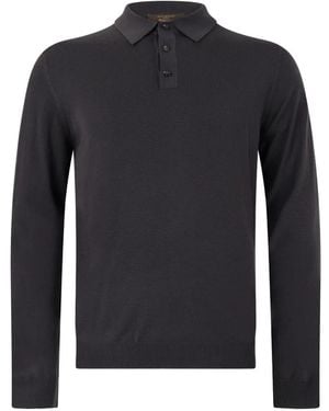 Slowear Long-Sleeve Polo Shirt - Blue