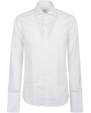 Orian Point-Collar Cotton Shirt - White