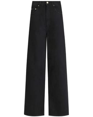 Dolce & Gabbana Jean Ample À Design Cinq Poches - Black