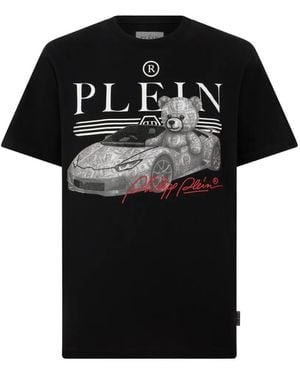 Philipp Plein Teddy Car Stones T-Shirt - Black