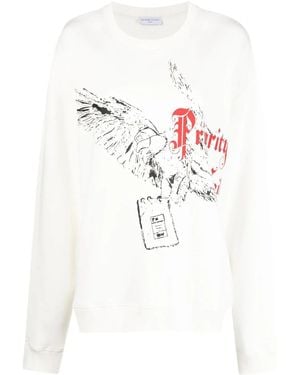 ih nom uh nit Sweatshirt Mit Grafischem Print - Weiß