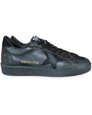 Golden Goose Ball Star Leather Trainers - Blue