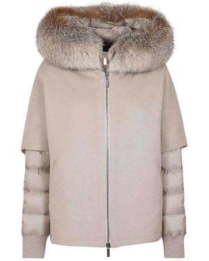 Moorer Pegaso Hooded Jacket - Gray