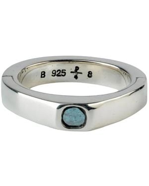 Parts Of 4 Bague Sistema En Sterling Pavée De Diamants - Métallisé