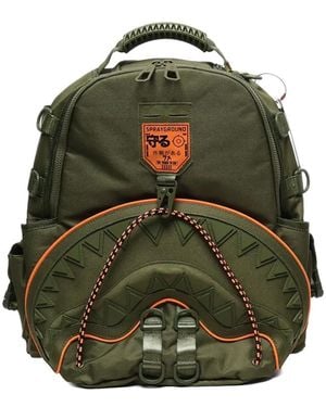 Sprayground Shark-appliqué backpack - Verde