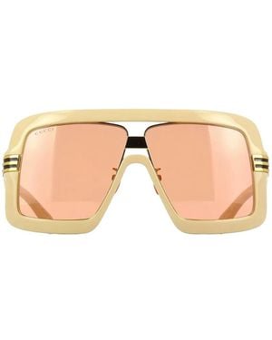 Gucci Pilot-Frame Sunglasses - Natural