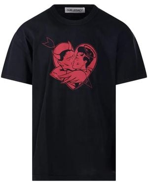 Our Legacy Loose Print-Detail T-Shirt - Black