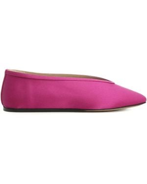 Le Monde Beryl Luna Satin Ballet Flats - Pink