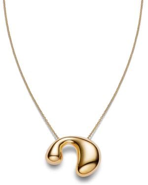 Maria Black Dolphin Necklace - Metallic