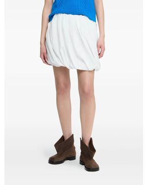 JW Anderson Falda corta con rayas diplomáticas - Blanco