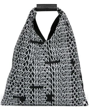 MM6 by Maison Margiela Japanese Logo-Print Handbag - Blue