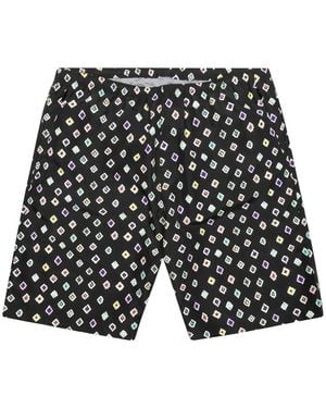 Needles Patterned Swim Shorts - Black