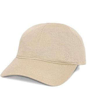 GANT Embroidered-Logo Baseball Cap - Natural