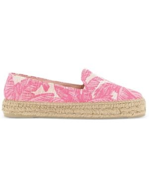 Manebí Floral-Print Espadrille - Pink
