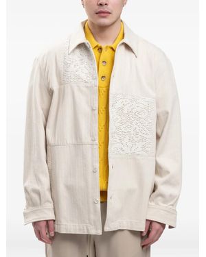 Drole de Monsieur Patchwork Shirt - Natural