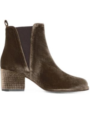 Castañer Bottines Neandra En Velours - Brown