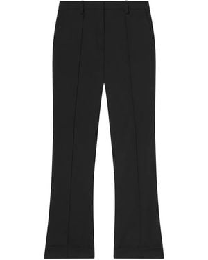 A.L.C. Pantalon Droit À Design Plissé - Noir