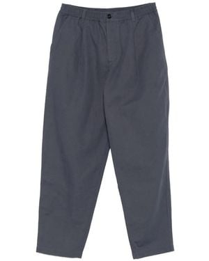 Maison Kitsuné Pleated Elasticated-Waist Trousers - Blue