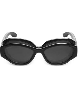 Balenciaga Superbusy Round-Frame Sunglasses - Black
