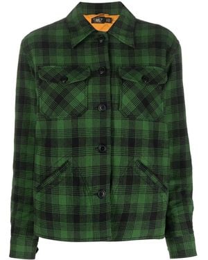 RRL Check-Pattern Shirt Jacket - Green
