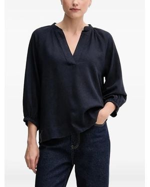 GANT Top Con Scollo A V - Blu