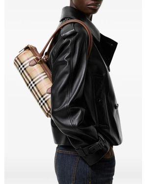 Burberry Mini Check Reisetasche - Schwarz