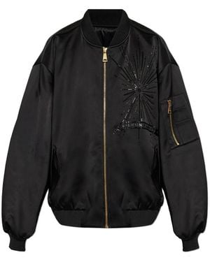 Balmain Embellished Bomber Jacket - Black