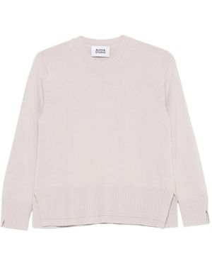 Alpha Studio Gerippter Strick Mit Seitenschlitz - Pink