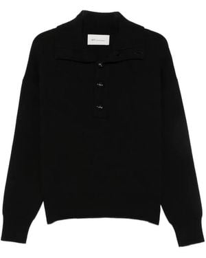 Ami Paris Geknöpfter Pullover - Schwarz