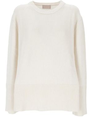 Hemisphere Crew-Neck Jumper - White