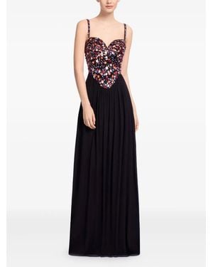 Elie Saab Sequin-Embellished Maxi Dress - Black
