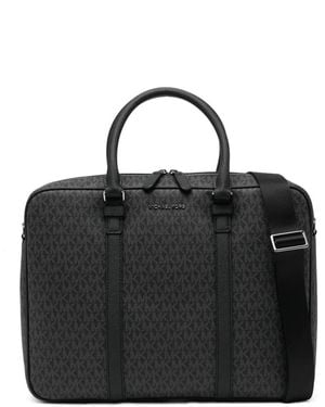 Michael Kors Hand Briefcase With Logo Hudson - Black