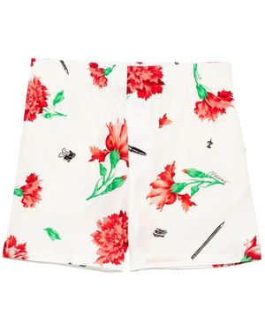Moschino Floral-Print Shorts - Pink